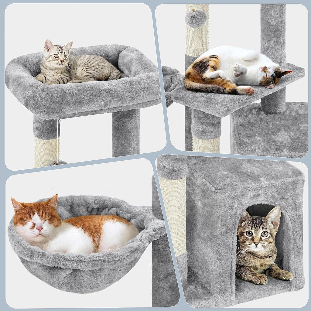 Plush Cat Tree with Cozy Condo