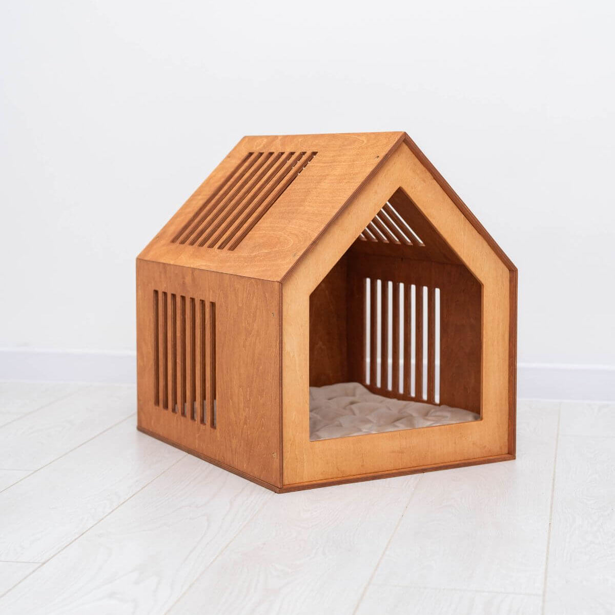 Modern Wooden Pet House for Large Dogs & Cats