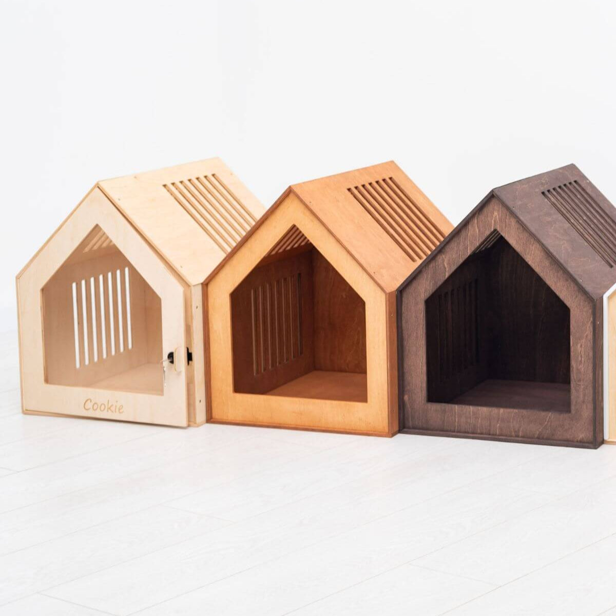Modern Wooden Pet House for Large Dogs & Cats