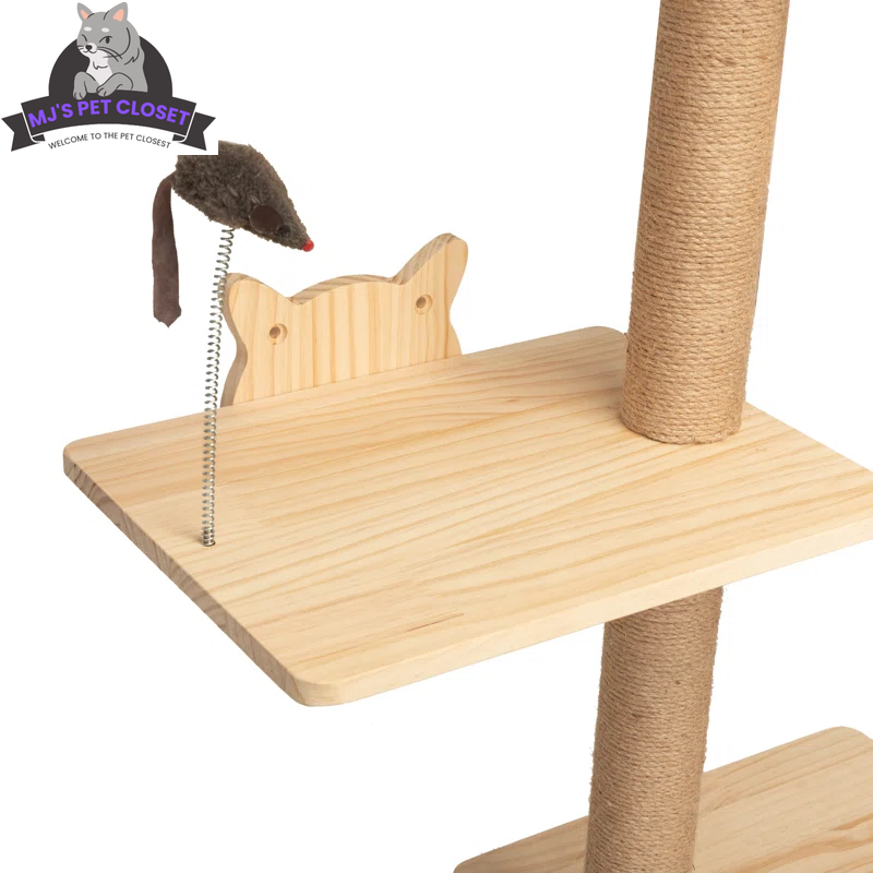 Darkiel 7-Piece Wall-Mounted Cat Climbing Tower